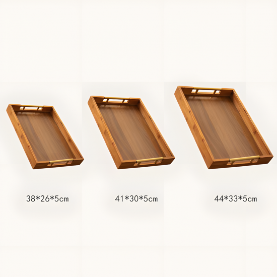 Wooden Tray Set 3 Pcs